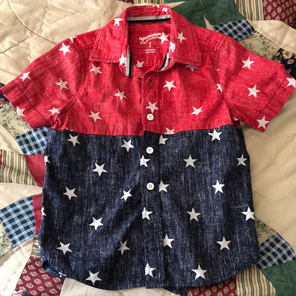 Patriotic dress shirt size 4